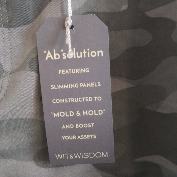 Wit & Wisdom Ab-solution Camo Ankle Skimmer Pants Size 6 - Picture 6 of 11